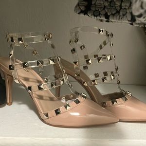 Never worn beautiful studded heels